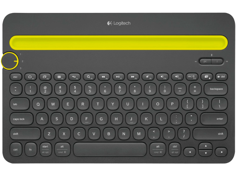 Logitech K480 Bluetooth Multi-Device Keyboard (DE) schwarz